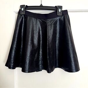 MIA New York Brand - Black Metallic Skirt with elastic waist.  New w/ Tags.